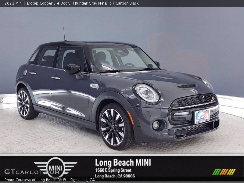 Thunder Gray Metallic / Carbon Black 2021 Mini Hardtop Cooper S 4 Door