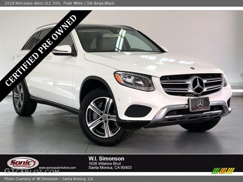 Polar White / Silk Beige/Black 2018 Mercedes-Benz GLC 300