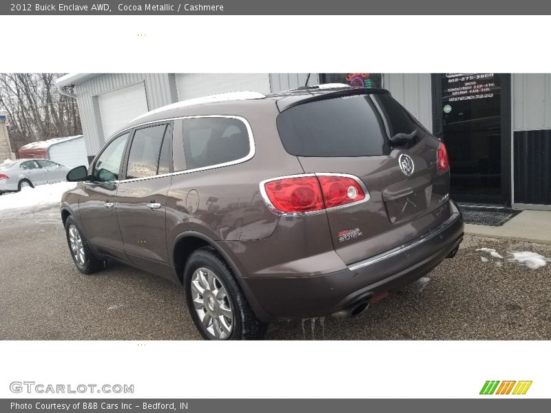 Cocoa Metallic / Cashmere 2012 Buick Enclave AWD