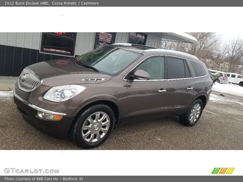 Cocoa Metallic / Cashmere 2012 Buick Enclave AWD