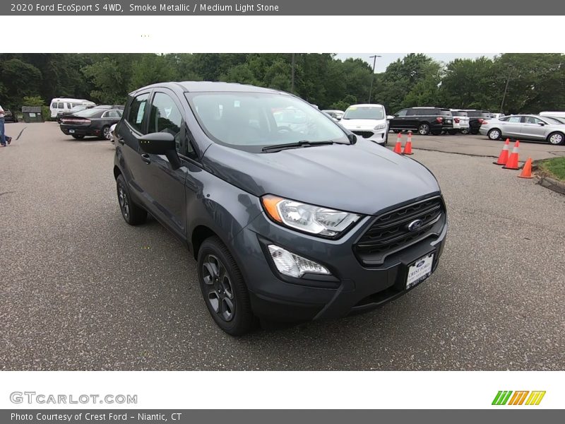 Smoke Metallic / Medium Light Stone 2020 Ford EcoSport S 4WD