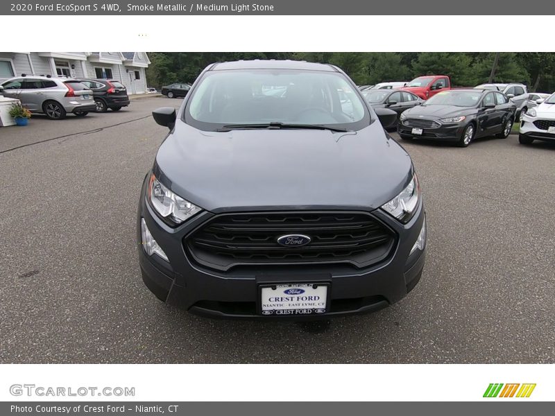 Smoke Metallic / Medium Light Stone 2020 Ford EcoSport S 4WD