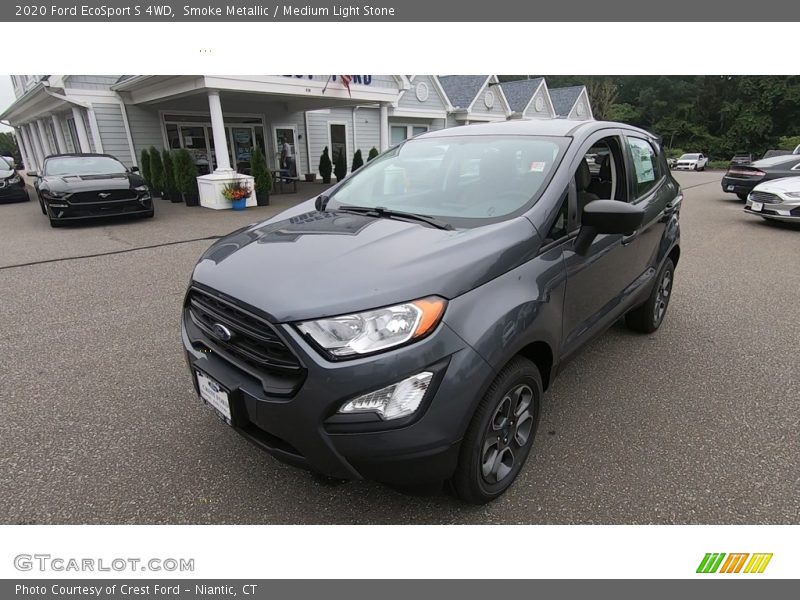 Smoke Metallic / Medium Light Stone 2020 Ford EcoSport S 4WD
