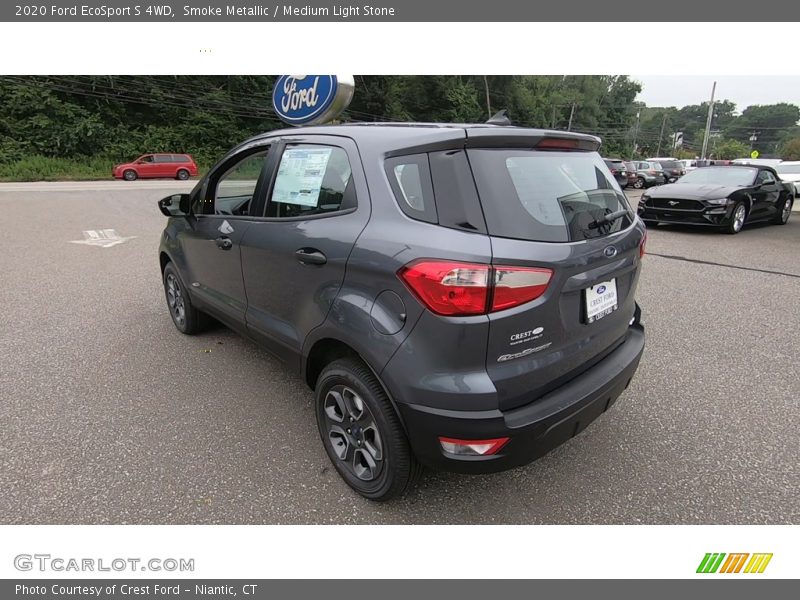 Smoke Metallic / Medium Light Stone 2020 Ford EcoSport S 4WD