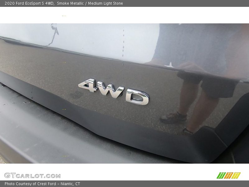 Smoke Metallic / Medium Light Stone 2020 Ford EcoSport S 4WD