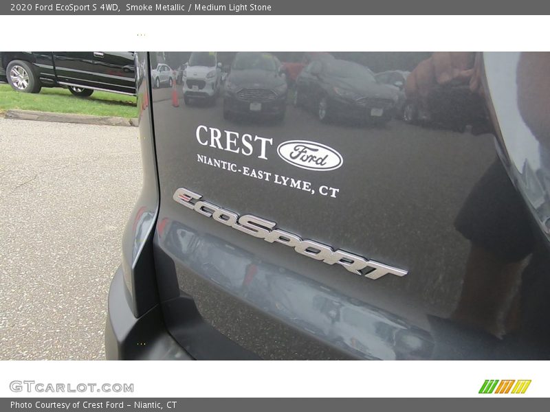Smoke Metallic / Medium Light Stone 2020 Ford EcoSport S 4WD