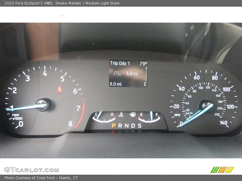 Smoke Metallic / Medium Light Stone 2020 Ford EcoSport S 4WD