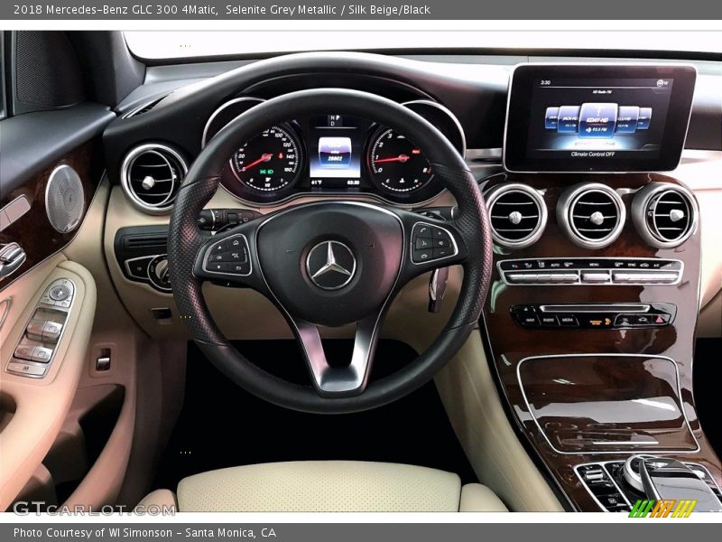 Selenite Grey Metallic / Silk Beige/Black 2018 Mercedes-Benz GLC 300 4Matic