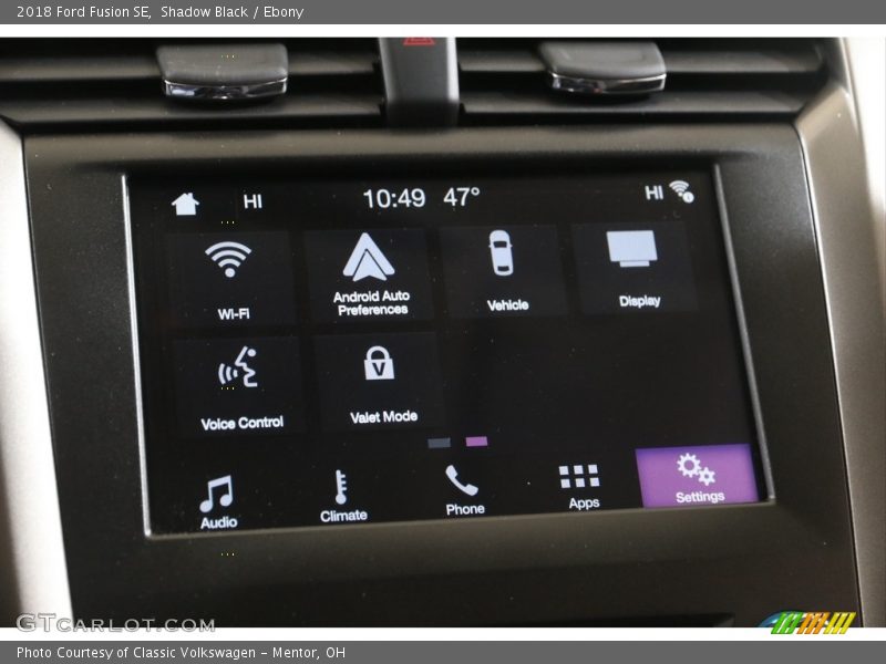 Shadow Black / Ebony 2018 Ford Fusion SE