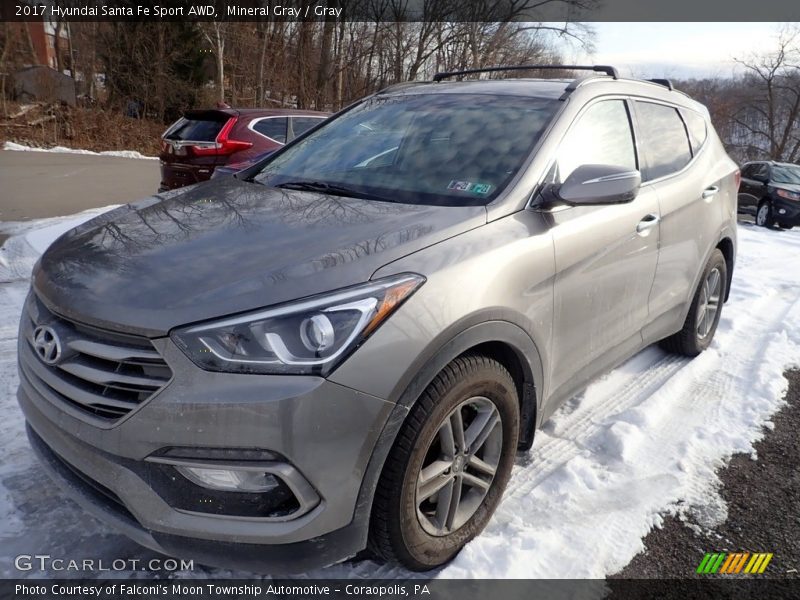 Mineral Gray / Gray 2017 Hyundai Santa Fe Sport AWD