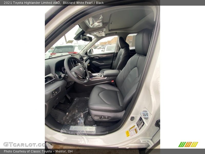 Blizzard White Pearl / Black 2021 Toyota Highlander Limited AWD