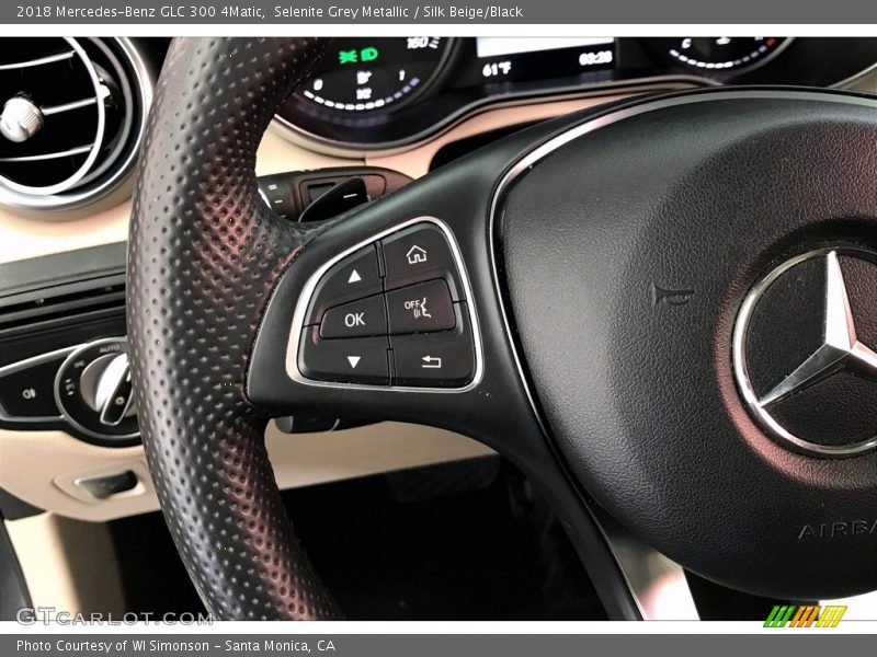 Selenite Grey Metallic / Silk Beige/Black 2018 Mercedes-Benz GLC 300 4Matic