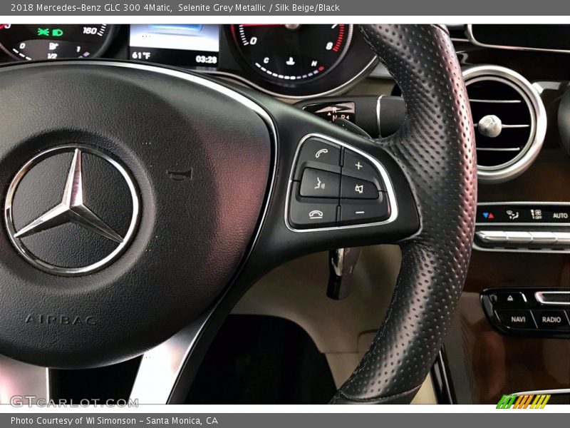 Selenite Grey Metallic / Silk Beige/Black 2018 Mercedes-Benz GLC 300 4Matic