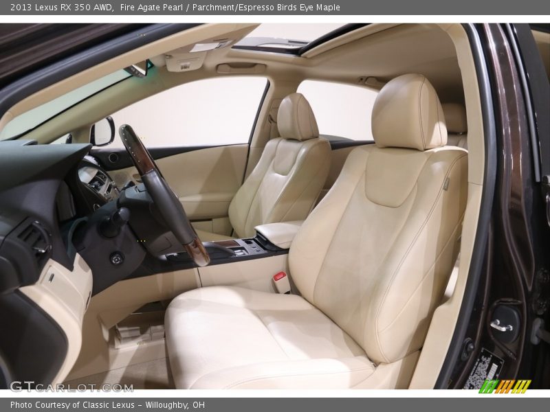 Fire Agate Pearl / Parchment/Espresso Birds Eye Maple 2013 Lexus RX 350 AWD
