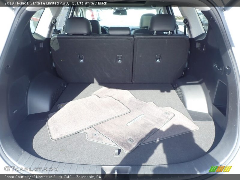Quartz White / Black 2019 Hyundai Santa Fe Limited AWD
