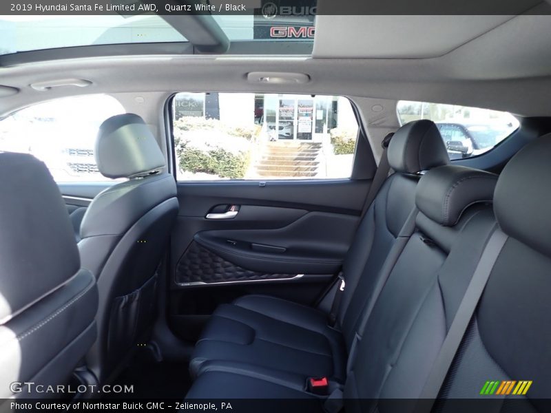 Quartz White / Black 2019 Hyundai Santa Fe Limited AWD