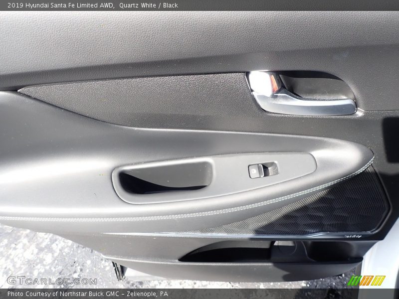 Quartz White / Black 2019 Hyundai Santa Fe Limited AWD