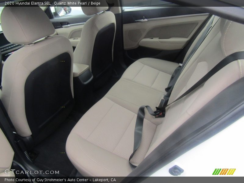 Quartz White Pearl / Beige 2020 Hyundai Elantra SEL