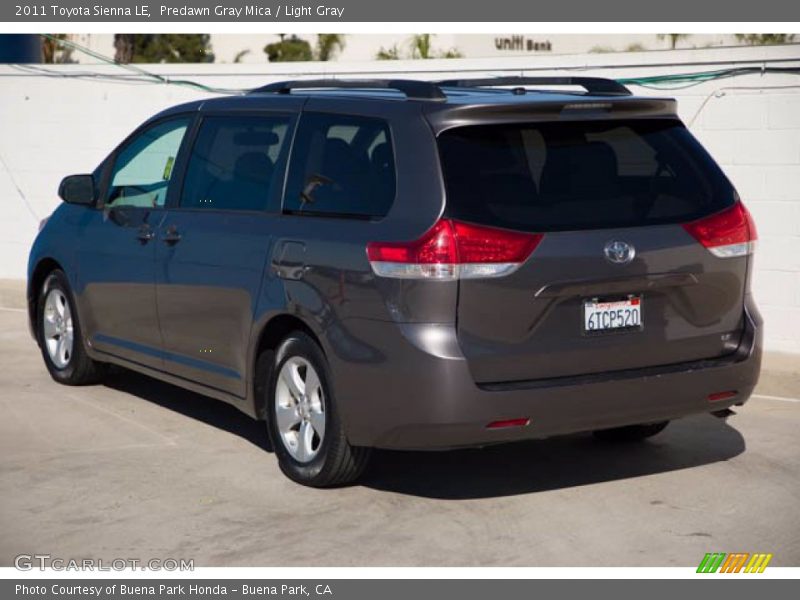 Predawn Gray Mica / Light Gray 2011 Toyota Sienna LE