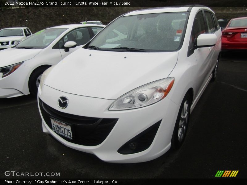 Crystal White Pearl Mica / Sand 2012 Mazda MAZDA5 Grand Touring