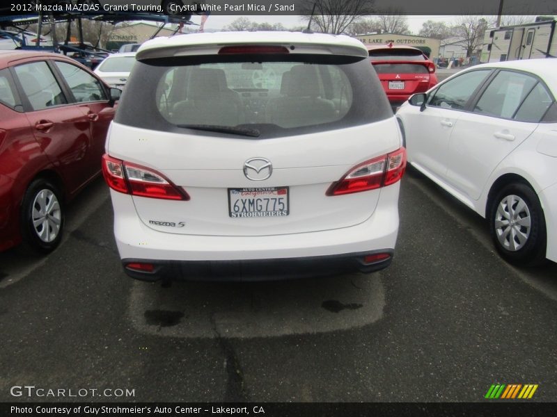 Crystal White Pearl Mica / Sand 2012 Mazda MAZDA5 Grand Touring