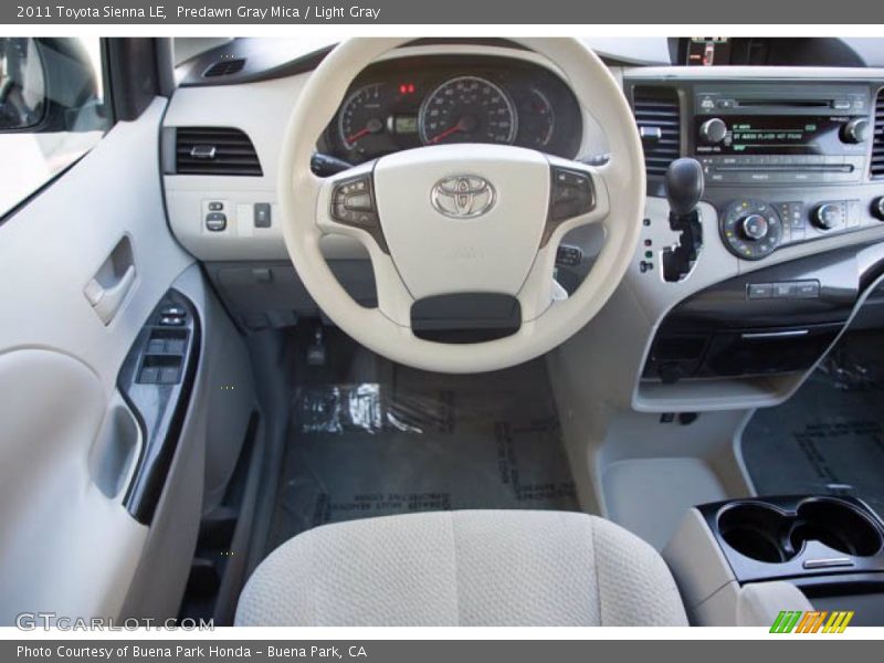 Predawn Gray Mica / Light Gray 2011 Toyota Sienna LE
