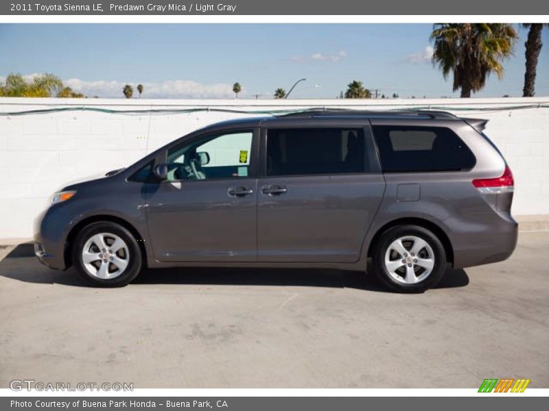 Predawn Gray Mica / Light Gray 2011 Toyota Sienna LE