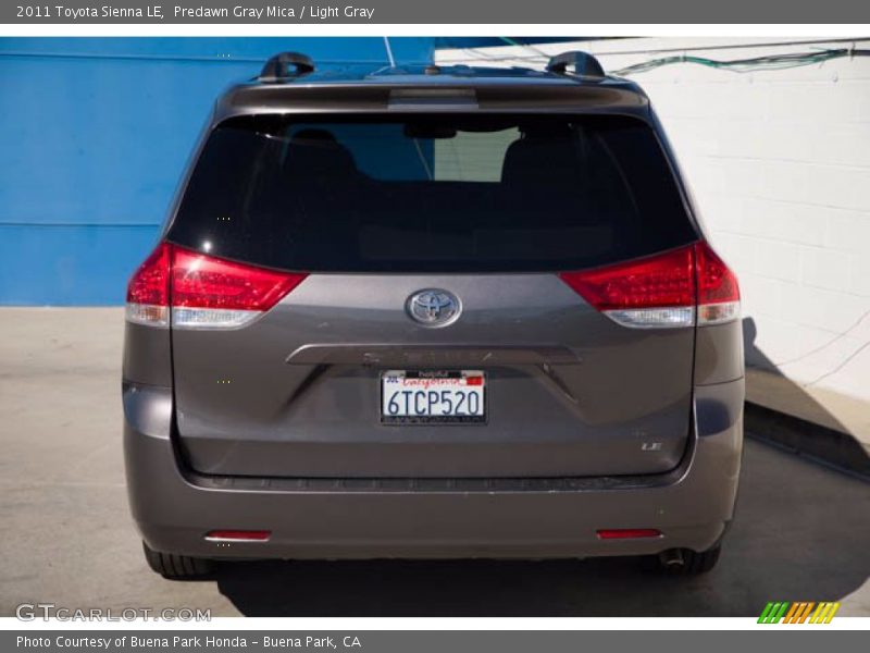 Predawn Gray Mica / Light Gray 2011 Toyota Sienna LE
