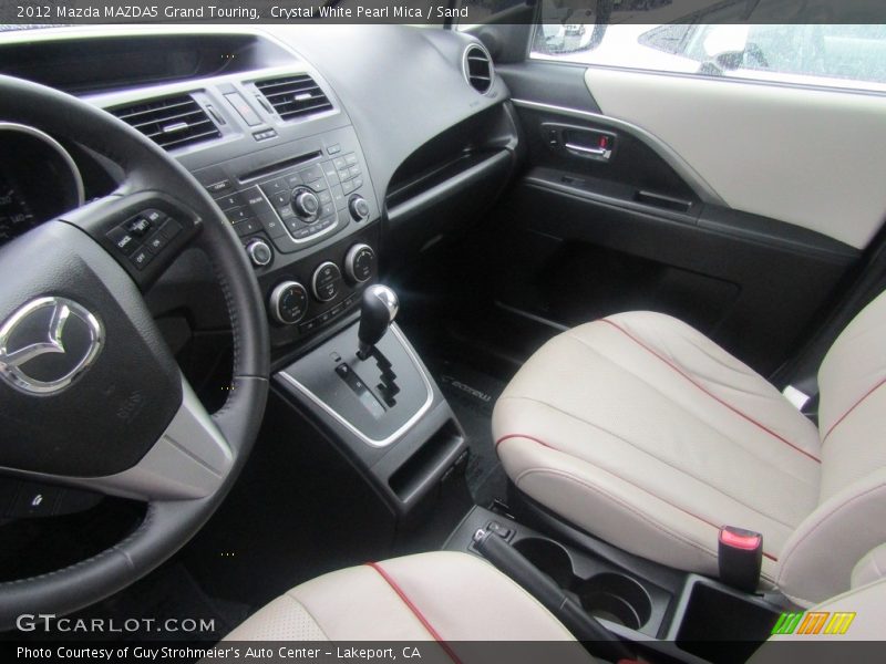 Crystal White Pearl Mica / Sand 2012 Mazda MAZDA5 Grand Touring