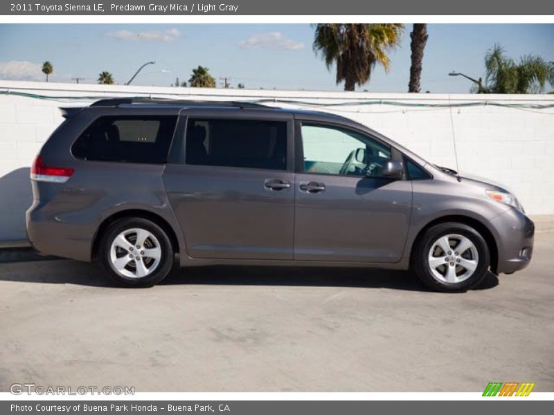Predawn Gray Mica / Light Gray 2011 Toyota Sienna LE