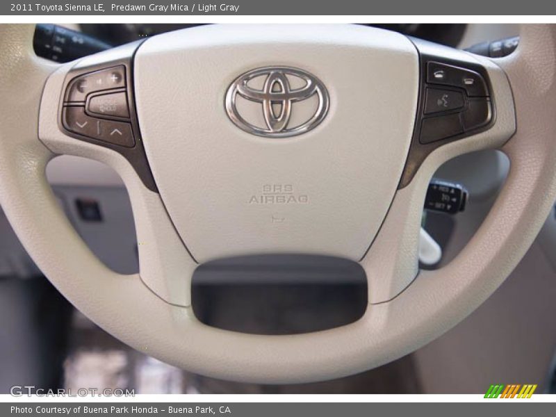 Predawn Gray Mica / Light Gray 2011 Toyota Sienna LE