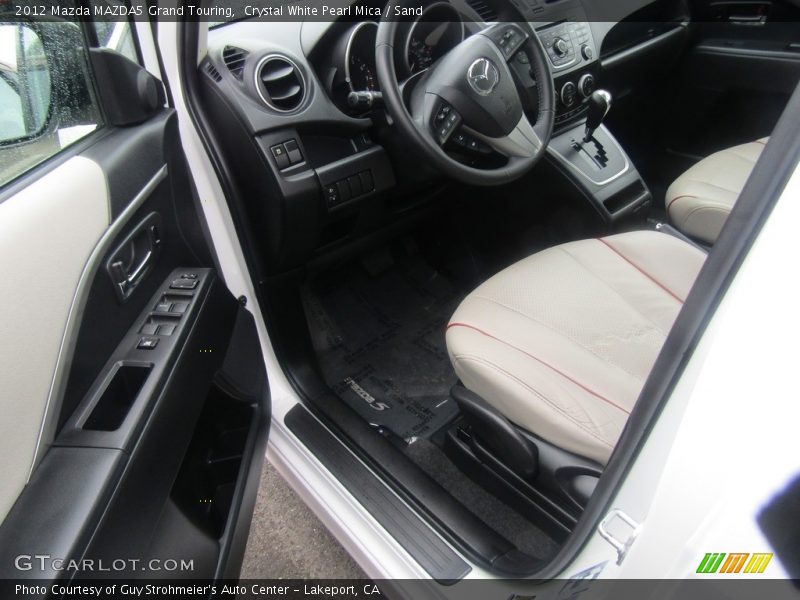 Crystal White Pearl Mica / Sand 2012 Mazda MAZDA5 Grand Touring
