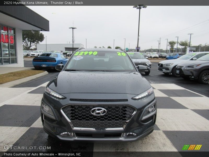 Thunder Gray / Black 2020 Hyundai Kona Ultimate