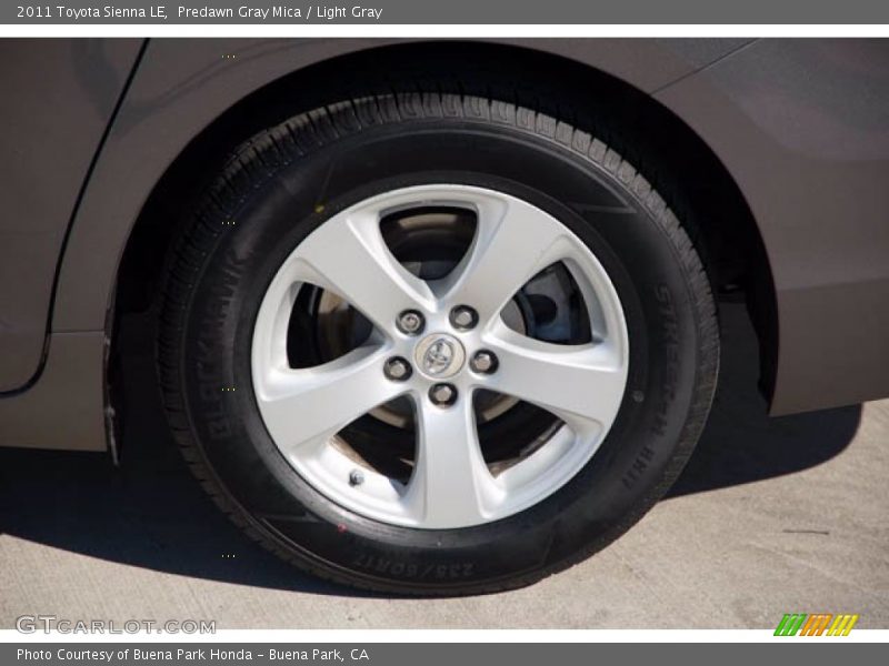 Predawn Gray Mica / Light Gray 2011 Toyota Sienna LE