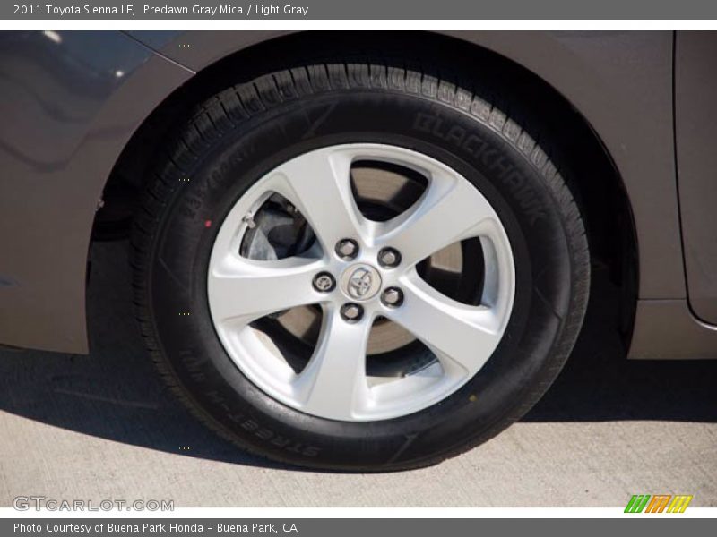 Predawn Gray Mica / Light Gray 2011 Toyota Sienna LE