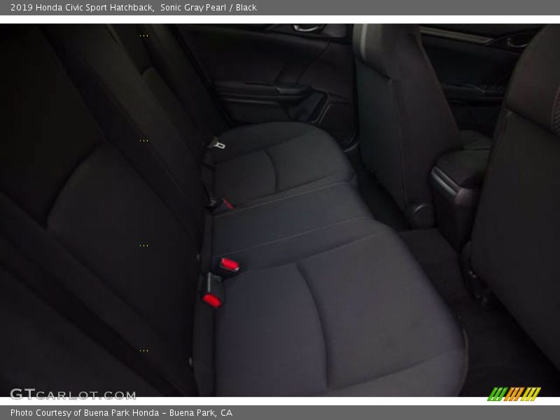 Sonic Gray Pearl / Black 2019 Honda Civic Sport Hatchback