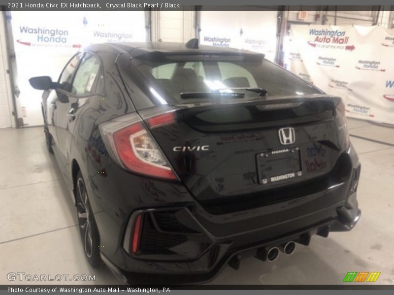 Crystal Black Pearl / Black 2021 Honda Civic EX Hatchback