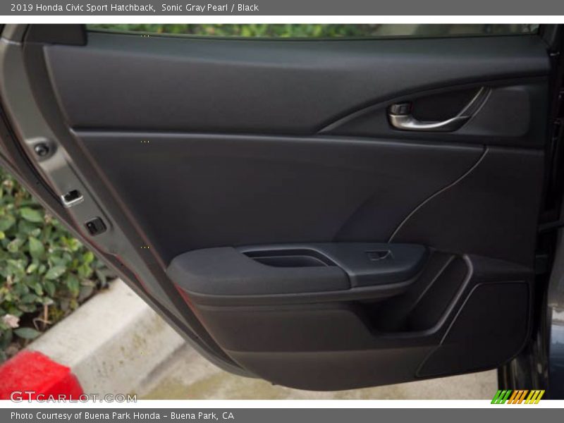 Sonic Gray Pearl / Black 2019 Honda Civic Sport Hatchback