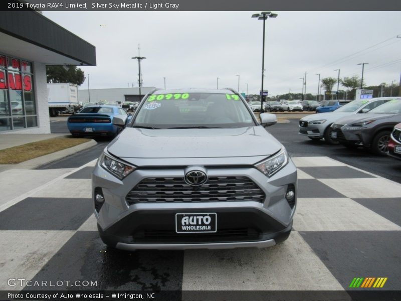 Silver Sky Metallic / Light Gray 2019 Toyota RAV4 Limited