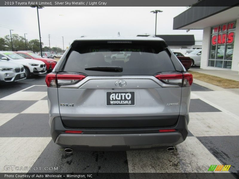 Silver Sky Metallic / Light Gray 2019 Toyota RAV4 Limited