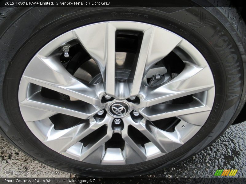 Silver Sky Metallic / Light Gray 2019 Toyota RAV4 Limited