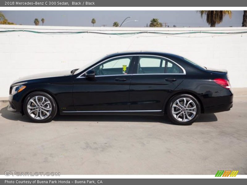Black / Black 2018 Mercedes-Benz C 300 Sedan
