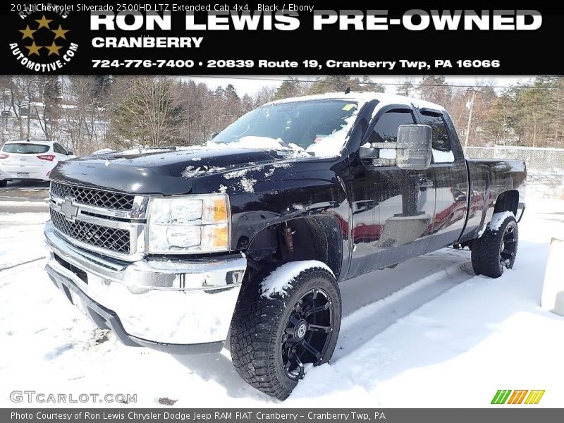 Black / Ebony 2011 Chevrolet Silverado 2500HD LTZ Extended Cab 4x4