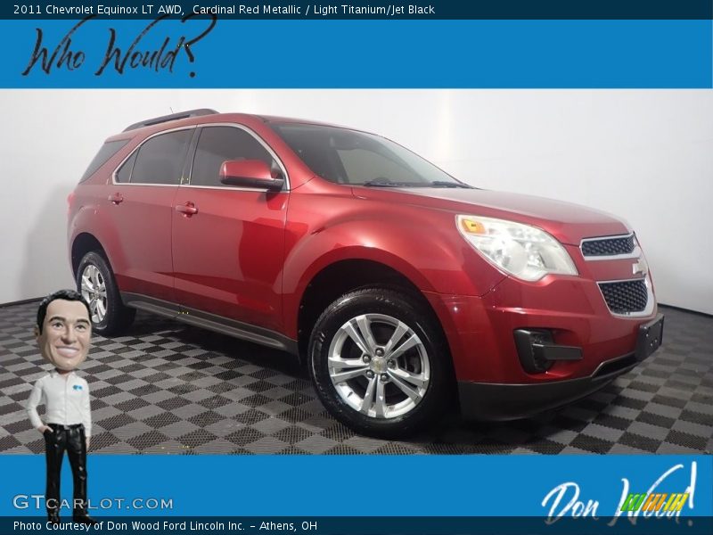 Cardinal Red Metallic / Light Titanium/Jet Black 2011 Chevrolet Equinox LT AWD