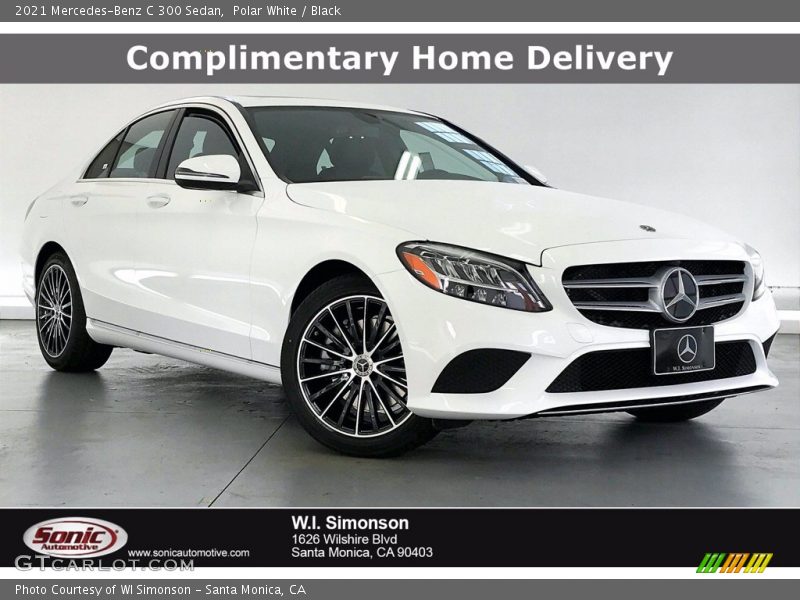 Polar White / Black 2021 Mercedes-Benz C 300 Sedan