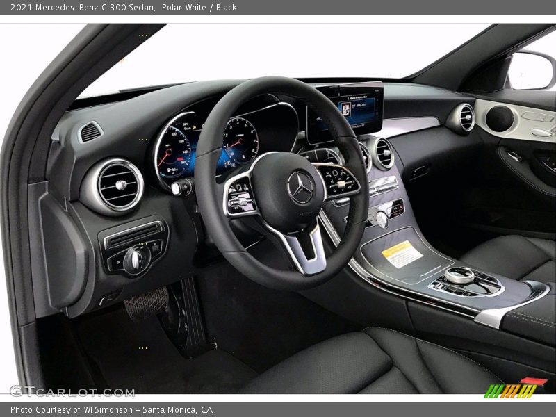 Polar White / Black 2021 Mercedes-Benz C 300 Sedan