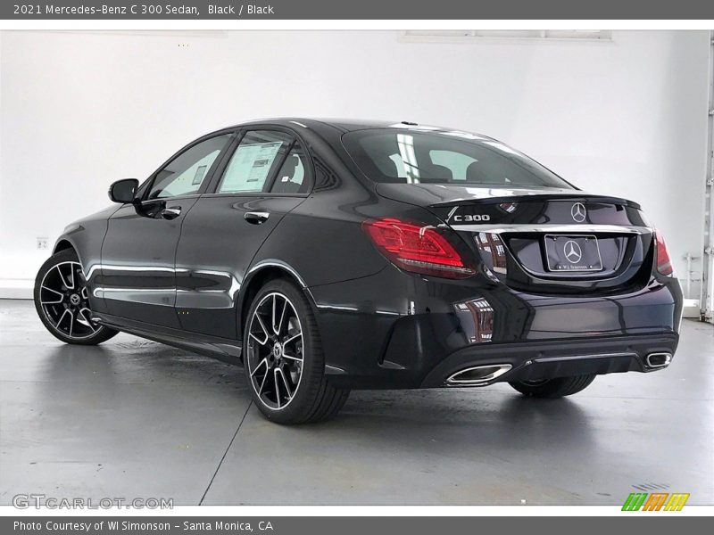 Black / Black 2021 Mercedes-Benz C 300 Sedan