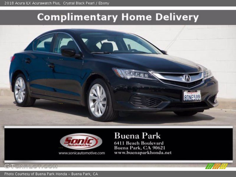 Crystal Black Pearl / Ebony 2018 Acura ILX Acurawatch Plus