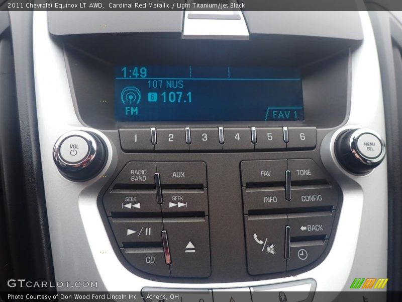 Cardinal Red Metallic / Light Titanium/Jet Black 2011 Chevrolet Equinox LT AWD