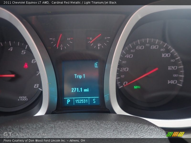 Cardinal Red Metallic / Light Titanium/Jet Black 2011 Chevrolet Equinox LT AWD